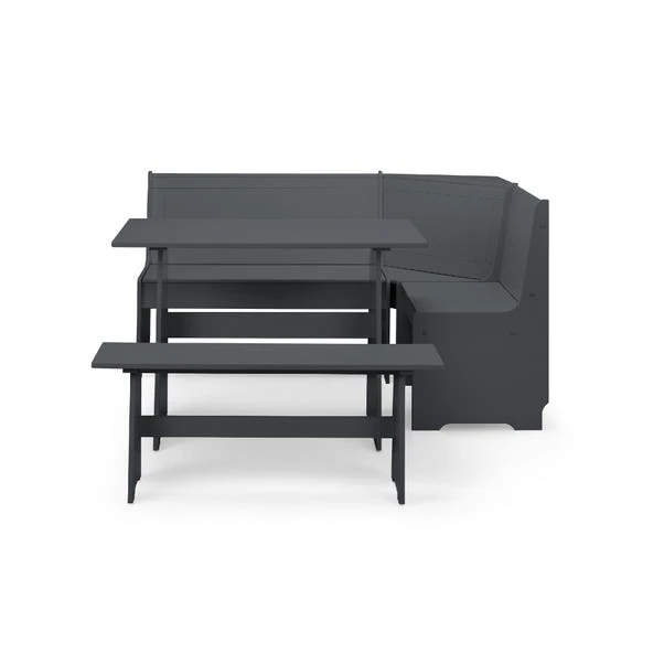 Newport 4 Seater Rectangular Corner Dining Table With 2 Benches 7 Newport 4 Seater Rectangular Corner Dining Table With 2 Benches - Image 5