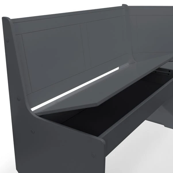 Newport 4 Seater Rectangular Corner Dining Table With 2 Benches 9 Newport 4 Seater Rectangular Corner Dining Table With 2 Benches - Image 7