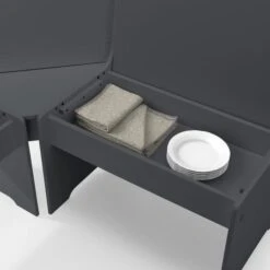 Newport 4 Seater Rectangular Corner Dining Table With 2 Benches 29 Newport 4 Seater Rectangular Corner Dining Table With 2 Benches -Home Luxe Studio 30794329 alt07