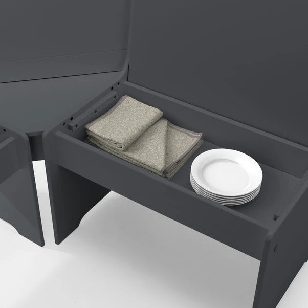 Newport 4 Seater Rectangular Corner Dining Table With 2 Benches 10 Newport 4 Seater Rectangular Corner Dining Table With 2 Benches - Image 8