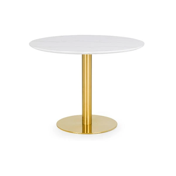 Palermo 4 Seater Round Pedestal Dining Table, White 4 Palermo 4 Seater Round Pedestal Dining Table, White - Image 2