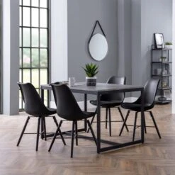 Staten 4 Seater Rectangular Dining Table With 4 Kari Chairs 14 Staten 4 Seater Rectangular Dining Table With 4 Kari Chairs -Home Luxe Studio 30794367