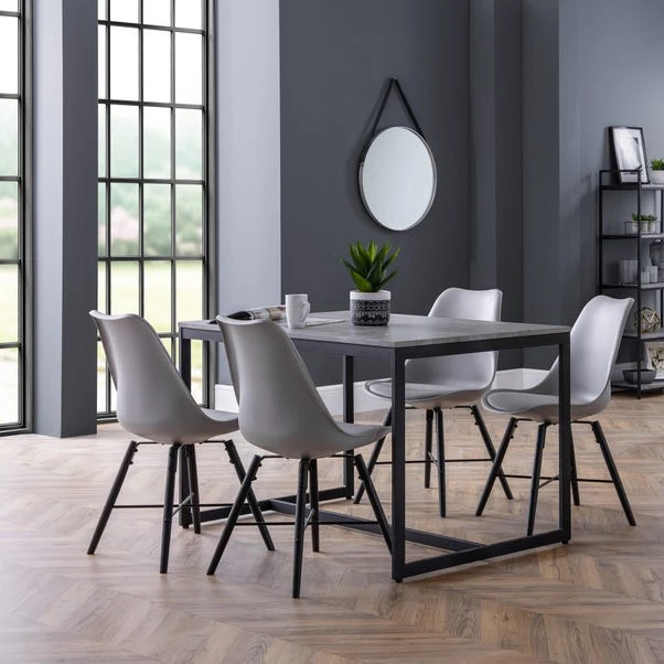 Staten 4 Seater Rectangular Dining Table With 4 Kari Chairs 3 Staten 4 Seater Rectangular Dining Table With 4 Kari Chairs