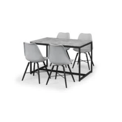 Staten 4 Seater Rectangular Dining Table With 4 Kari Chairs 11 Staten 4 Seater Rectangular Dining Table With 4 Kari Chairs -Home Luxe Studio 30794369 alt01