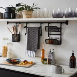 Matte Black Hanging Utensil Holder 9 Matte Black Hanging Utensil Holder -Home Luxe Studio 30795876 alt07