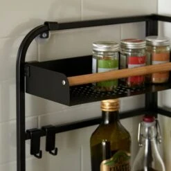 Black Smart Industrial Corner Storage Rack 8 Black Smart Industrial Corner Storage Rack -Home Luxe Studio 30795881 alt02