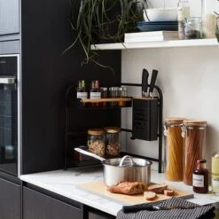 Black Smart Industrial Corner Storage Rack 9 Black Smart Industrial Corner Storage Rack -Home Luxe Studio 30795881 alt07