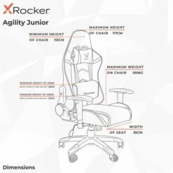 X Rocker Agility Junior Esports Gaming Chair 34 X Rocker Agility Junior Esports Gaming Chair -Home Luxe Studio 30795927 alt09