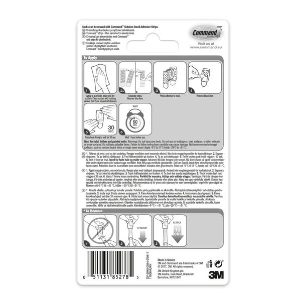 Command Outdoor Mini Hooks 4 Command Outdoor Mini Hooks - Image 2