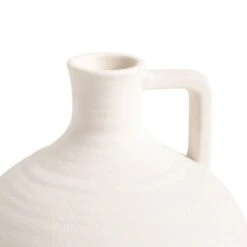 Round Ceramic Handled Vase -Home Luxe Studio 30796396 alt02