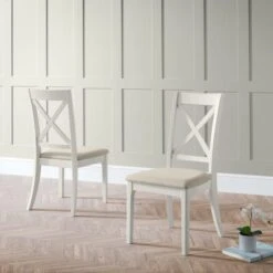 Provence Set Of 2 Dining Chairs, Grey