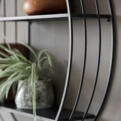 Marlo Round Metal Wall Storage Unit 6 Marlo Round Metal Wall Storage Unit -Home Luxe Studio 30797775 alt01