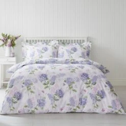 Wild Hydrangea Lilac Duvet Cover And Pillowcase Set 17 Wild Hydrangea Lilac Duvet Cover And Pillowcase Set -Home Luxe Studio 30798235