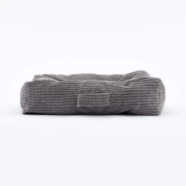 Jenson Stitched Floor Cushion Charcoal 5 Jenson Stitched Floor Cushion Charcoal - Image 3
