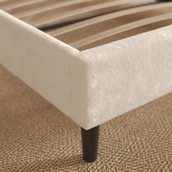 Alara Pleated Teddy Fabric Bed Frame 14 Alara Pleated Teddy Fabric Bed Frame - Image 12