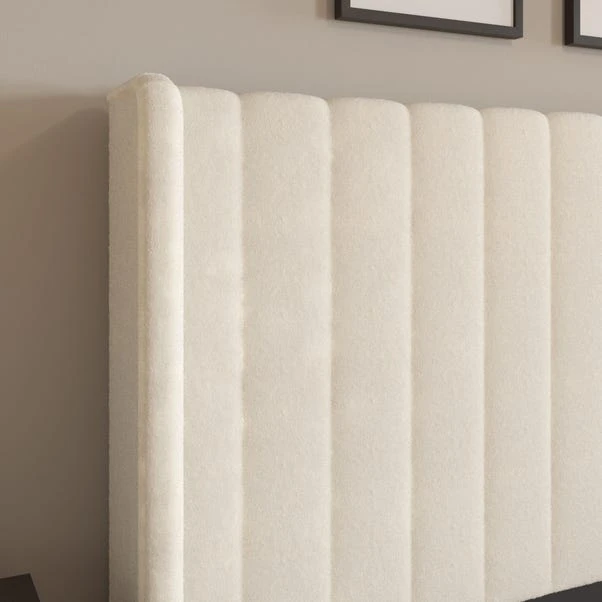 Alara Pleated Teddy Fabric Bed Frame 16 Alara Pleated Teddy Fabric Bed Frame - Image 14