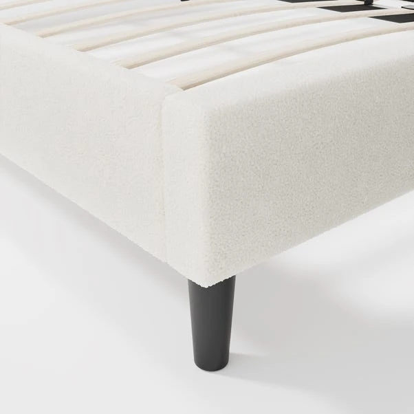 Alara Pleated Teddy Fabric Bed Frame 18 Alara Pleated Teddy Fabric Bed Frame - Image 16