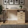 Edison Storage Desk Oak Effect 2 Edison Storage Desk Oak Effect -Home Luxe Studio 30800636