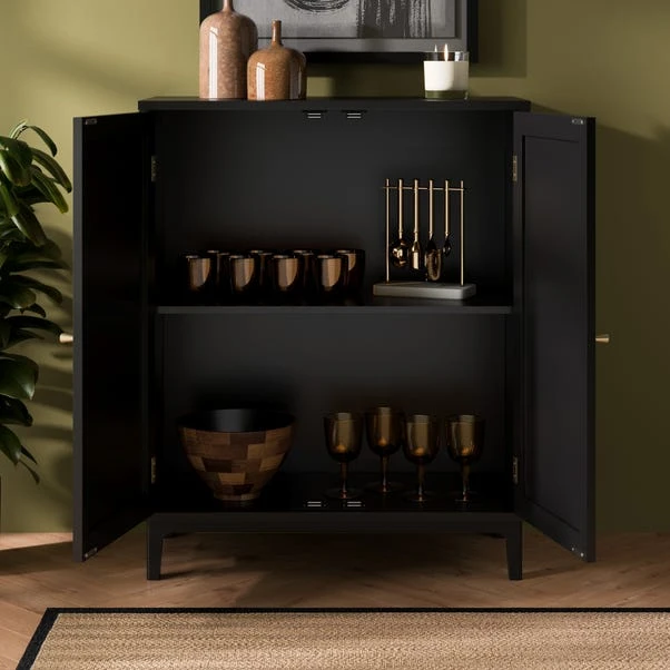 Franco Small Cabinet, Black 5 Franco Small Cabinet, Black - Image 3