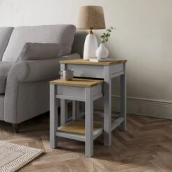 Olney Nest Of Tables With Storage -Home Luxe Studio 30802190