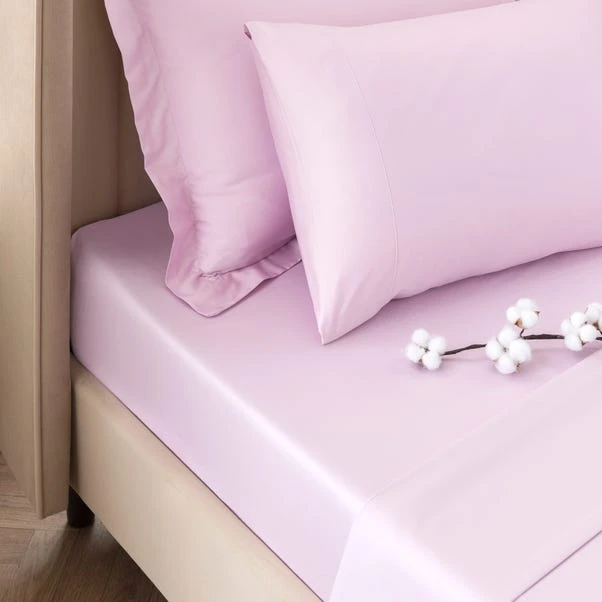 Dorma Smooth & Soft 300 Thread Count Cotton Sateen Fitted Sheet 6 Dorma Smooth & Soft 300 Thread Count Cotton Sateen Fitted Sheet - Image 4