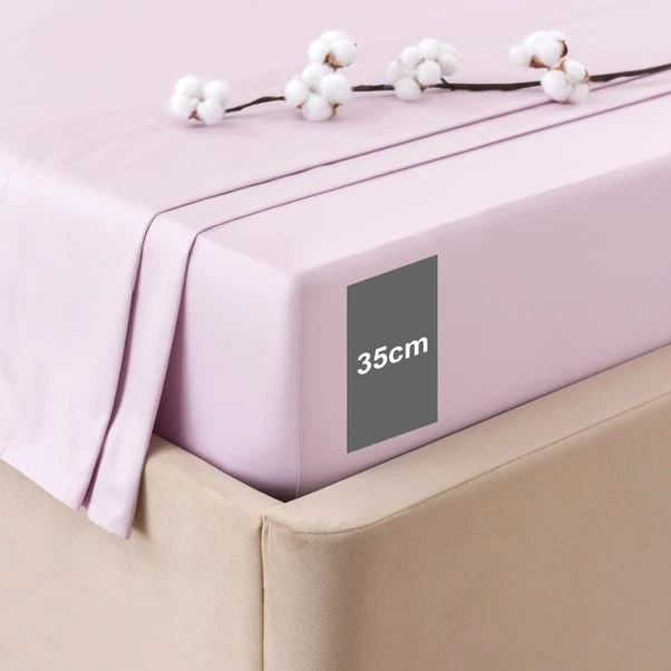 Dorma Smooth & Soft 300 Thread Count Cotton Sateen Fitted Sheet 10 Dorma Smooth & Soft 300 Thread Count Cotton Sateen Fitted Sheet - Image 8