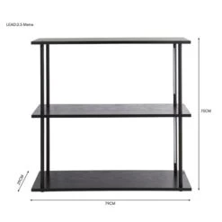 Cole Black Console Table With LED Light -Home Luxe Studio 30802416 alt08