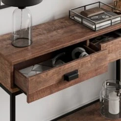 Fulton Console Table Pine 9 Fulton Console Table Pine -Home Luxe Studio 30803109 alt01