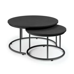 Fulton Coffee Nest Of Tables, Black 8 Fulton Coffee Nest Of Tables, Black -Home Luxe Studio 30803124 alt01