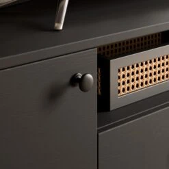 Fulton Extra Wide TV Unit, Black For TVs Up To 80" 12 Fulton Extra Wide TV Unit, Black For TVs Up To 80" -Home Luxe Studio 30803125 alt04