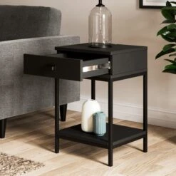 Fulton 1 Drawer Side Table -Home Luxe Studio 30803126 alt02