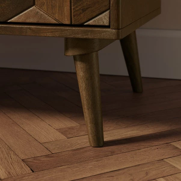 Hex 3 Drawer Chest, Dark Wood 8 Hex 3 Drawer Chest, Dark Wood - Image 6