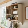 Churchgate Kitchen Wall Storage Unit With Plate Rack And Kitchen Roll Holder