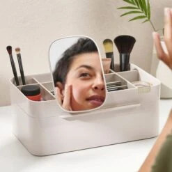 Joseph Joseph Viva Large Cosmetic Organiser With Removable Mirror Shell