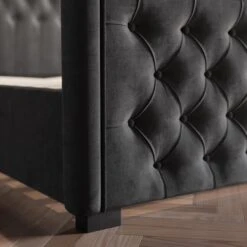 Elodie Buttoned Velvet Bed Frame -Home Luxe Studio 30807496 alt03