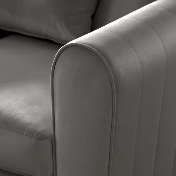 Blake Opulent Velvet Curved Quilted Arm Corner Sofa 10 Blake Opulent Velvet Curved Quilted Arm Corner Sofa - Image 8