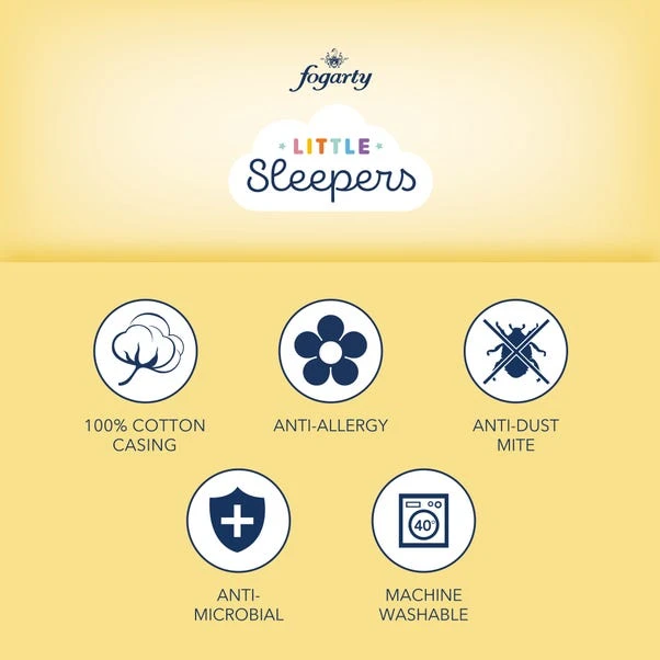 Fogarty Little Sleepers Anti-Allergy 4 Tog All Seasons Cot Bed Duvet & Pillow Set 6 Fogarty Little Sleepers Anti-Allergy 4 Tog All Seasons Cot Bed Duvet & Pillow Set - Image 4