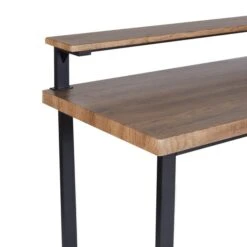 Freddie Rustic Wood Effect Step Up Shelf Desk 9 Freddie Rustic Wood Effect Step Up Shelf Desk -Home Luxe Studio 30809418 alt03