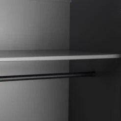 Chloe Double 1 Drawer Wardrobe, Grey 13 Chloe Double 1 Drawer Wardrobe, Grey -Home Luxe Studio 30809992 alt04