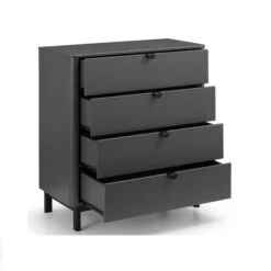 Chloe 4 Drawer Chest, Grey 12 Chloe 4 Drawer Chest, Grey -Home Luxe Studio 30809994 alt02