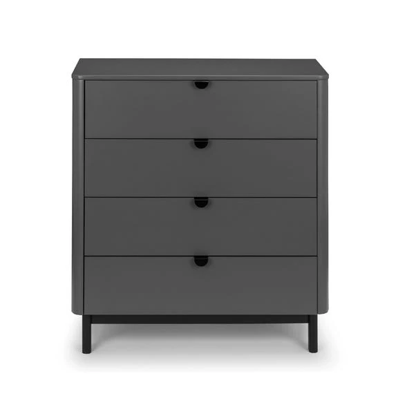 Chloe 4 Drawer Chest, Grey 6 Chloe 4 Drawer Chest, Grey - Image 4
