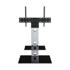 Lesina Pedestal TV Unit With Shelf For TVs Up To 65" 19 Lesina Pedestal TV Unit With Shelf For TVs Up To 65" -Home Luxe Studio 30812405 alt02