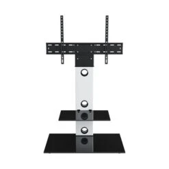 Lesina Pedestal TV Unit With Shelf For TVs Up To 65" 14 Lesina Pedestal TV Unit With Shelf For TVs Up To 65" -Home Luxe Studio 30812406 alt02