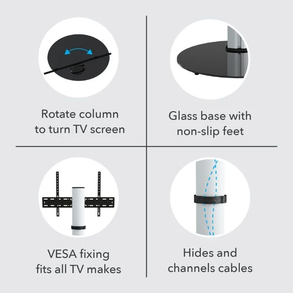 Eno Pedestal TV Stand For TVs Up To 55" 11 Eno Pedestal TV Stand For TVs Up To 55" - Image 9