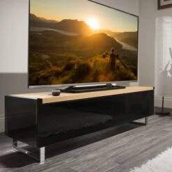Panorama Reversible Top Wide TV Stand For TVs Up To 60" 23 Panorama Reversible Top Wide TV Stand For TVs Up To 60" -Home Luxe Studio 30812426