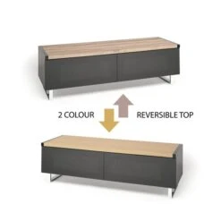 Panorama Reversible Top Wide TV Stand For TVs Up To 60" 25 Panorama Reversible Top Wide TV Stand For TVs Up To 60" -Home Luxe Studio 30812426 alt02