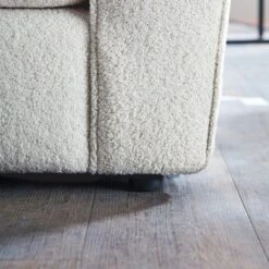 Blake Cosy Sherpa Quilted Arm Corner Chaise Ivory -Home Luxe Studio 30813122 alt06