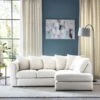Blake Cosy Sherpa Quilted Arm Corner Chaise Ivory 1 Blake Cosy Sherpa Quilted Arm Corner Chaise Ivory -Home Luxe Studio 30813124