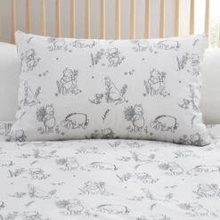 Disney Winnie The Pooh Natural Duvet Cover & Pillowcase Set 37 Disney Winnie The Pooh Natural Duvet Cover & Pillowcase Set -Home Luxe Studio 30814459 alt01