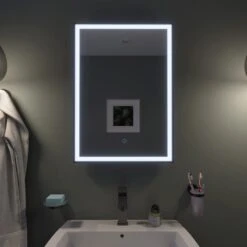 Burley Rectangle LED Wall Mirror 11 Burley Rectangle LED Wall Mirror -Home Luxe Studio 30814843 alt04
